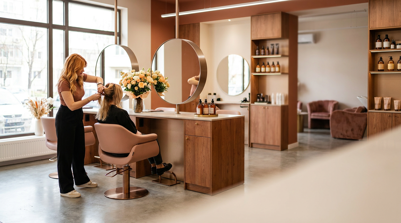 Salon Dani Studio – interior elegant și luminos